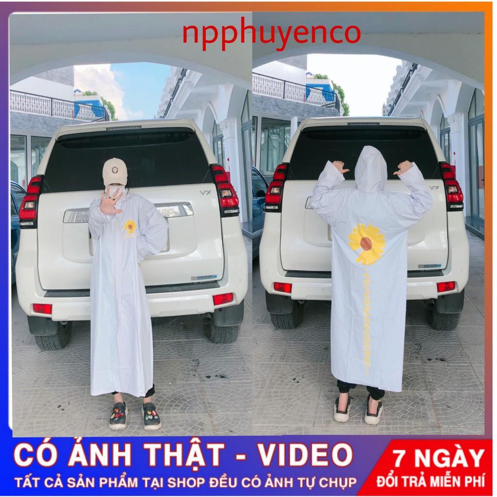 Áo mưa măng tô Hoa cúc - STYLE HÀN QUỐC-. SIÊU HOT 2021. .