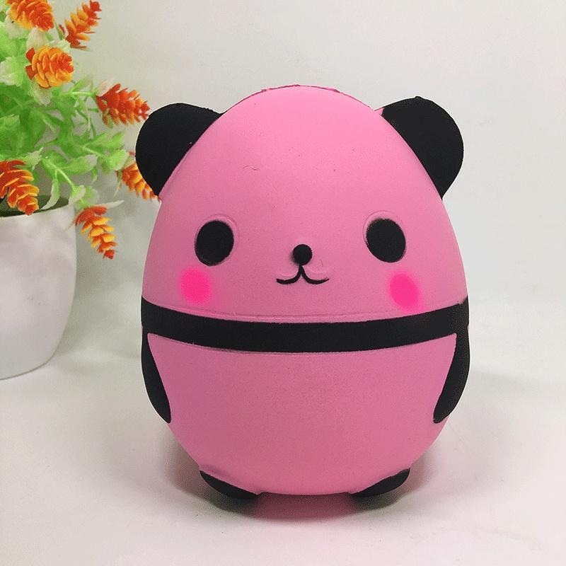 Squishy Lớn JUMBO Hình gấu trúc màu hồng Đồ Chơi Xốp Giảm Stress Hình mềm mịn dễ Thương đàn hồi Cho Bé