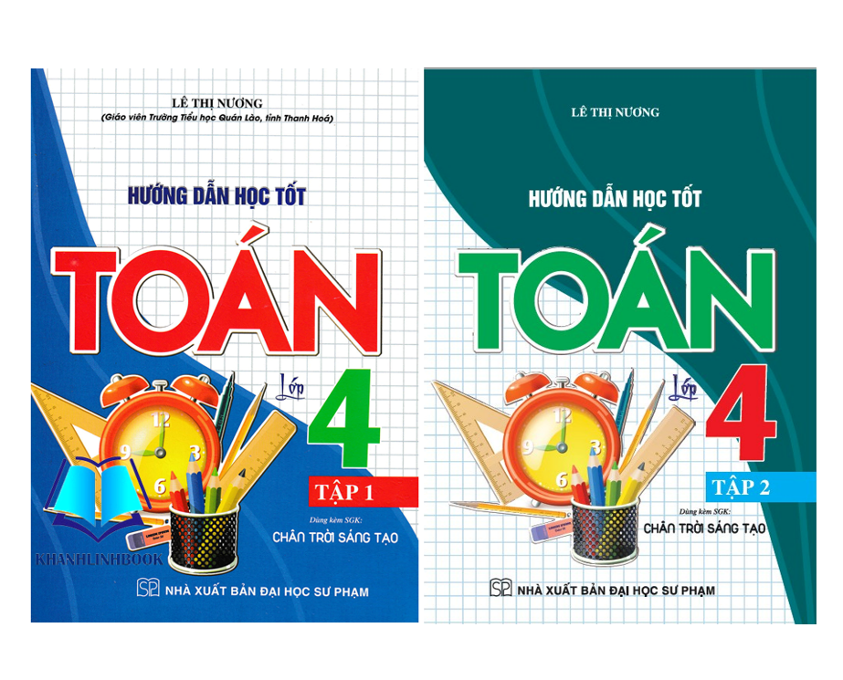 Sách - Combo Hướng Dẫn Học Tốt Toán Lớp 4 Tập 1 + 2