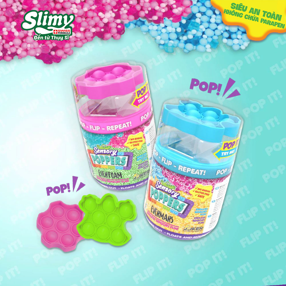 Đồ Chơi Sáng Tạo SLIMY Foam Và Pop It Cực Giải Trí Xanh 32701/BL