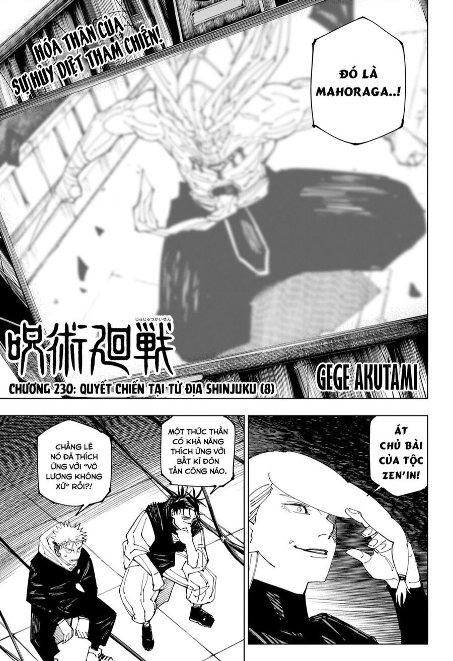 jujutsu kaisen - chú thuật hồi chiến chapter 230 2