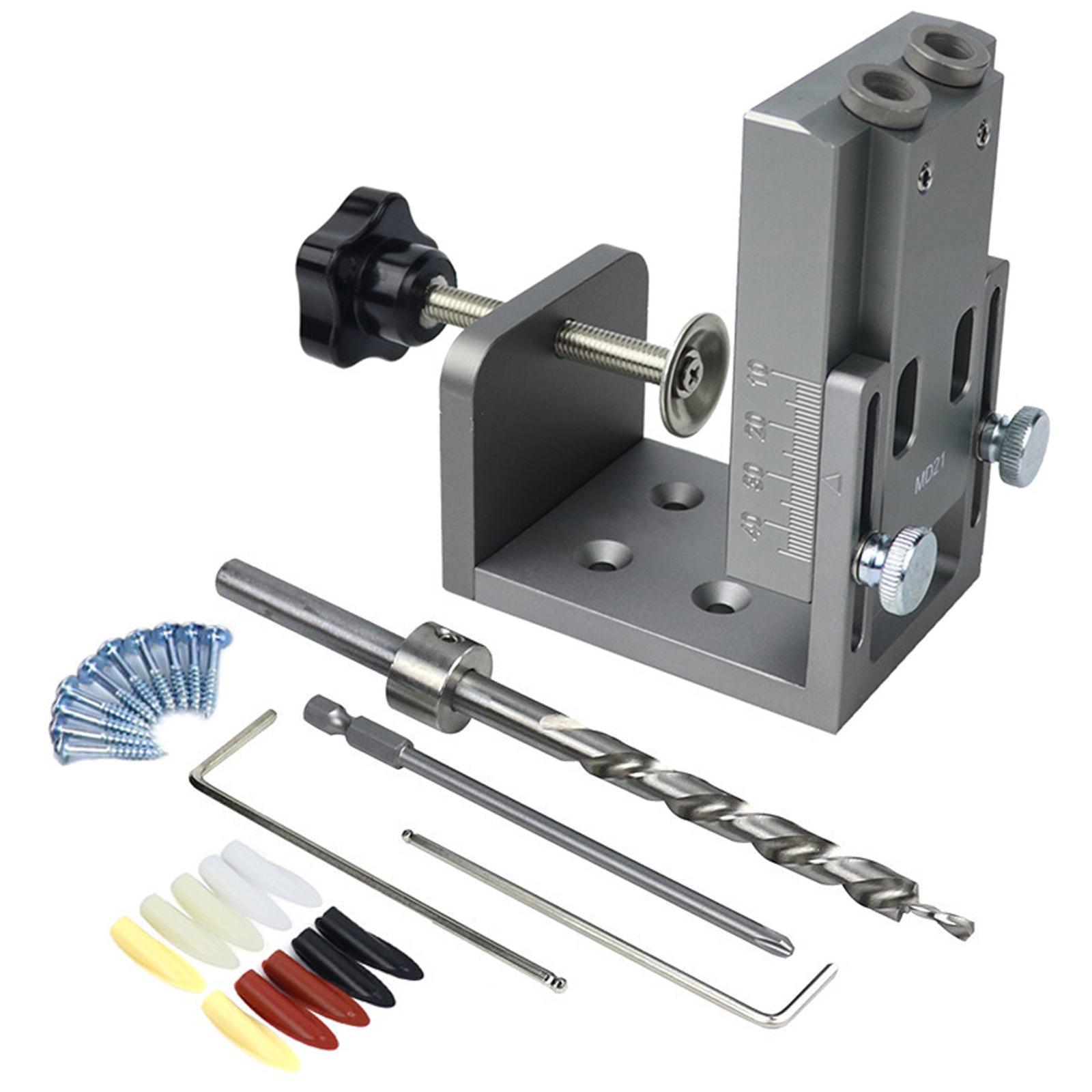 Hole Doweling Jig Adjustable Puncher Locator Hole Locator for Woodwork