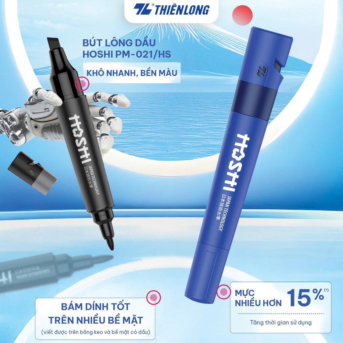 Bút lông dầu Hoshi Thiên Long PM-021/HS - Công nghệ Nhật Bản