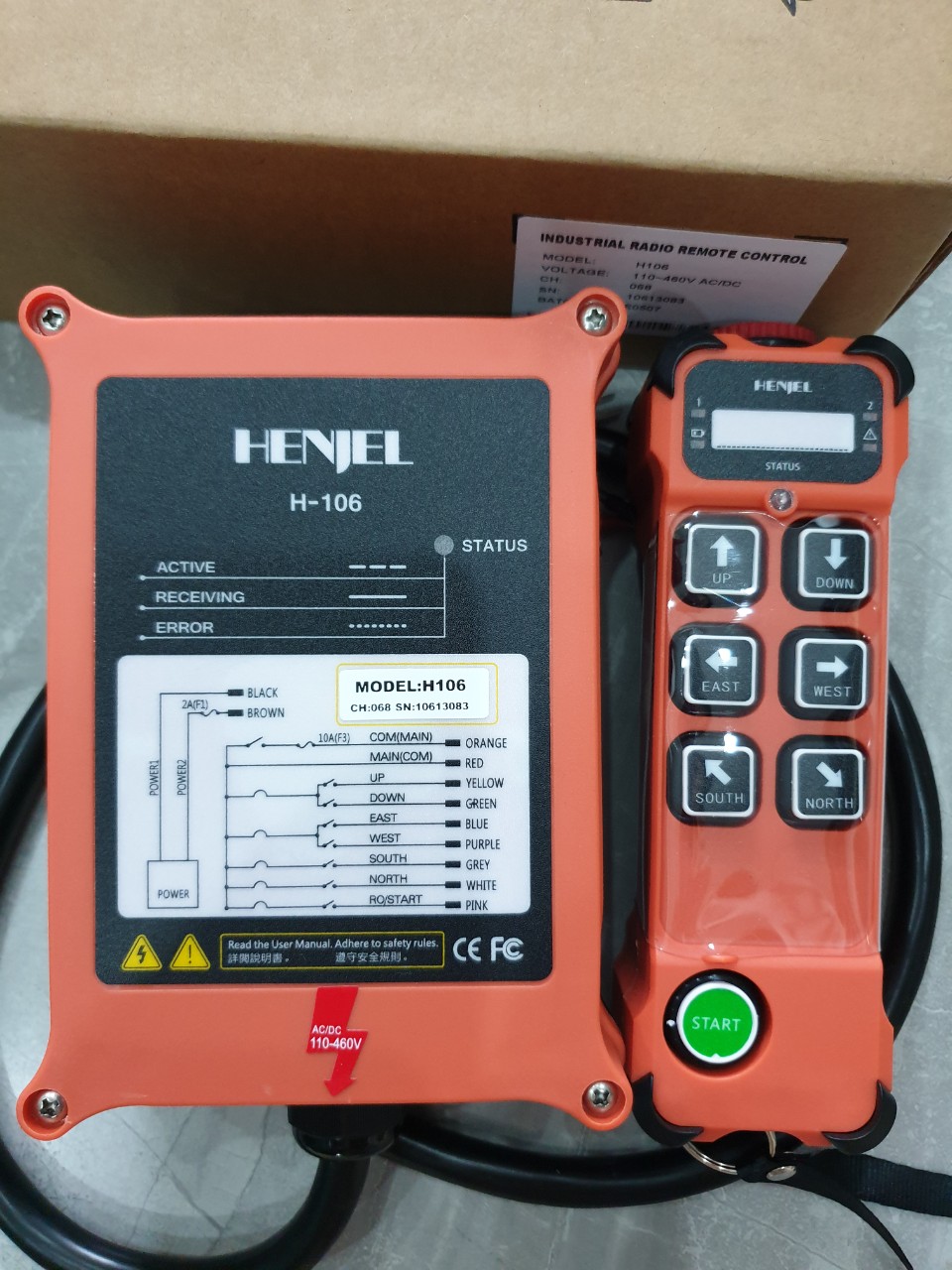 Điều khiển cẩu trục từ xa Henjel H106