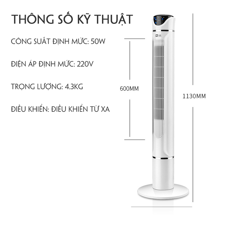 Quạt Tháp, Quạt Điều Hoà Quạt Đứng Tích Hợp Chế Độ Cung Cấp Ion Âm, Lọc Không Khí