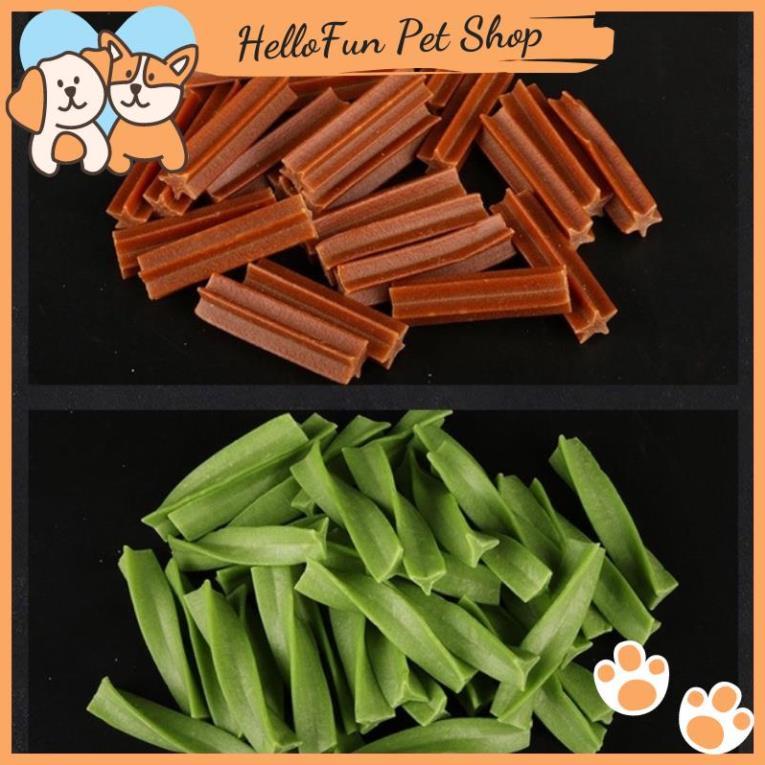 Xương gặm làm sạch răng cho chó Hello Joy gói 800gr