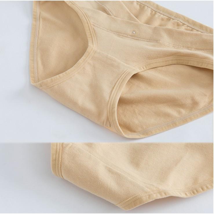 Quần lót bầu cạp chéo cotton mềm mại kháng khuẩn co giãn dễ vận động size đến 68kg