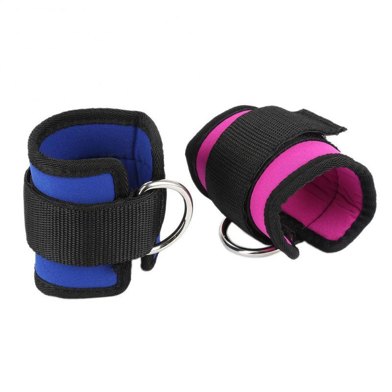 D-Ring Ankle Anchor Strap Belt Gym Cable Attachment Thigh Leg Strap Lifting Fitness Exercise Banda Elastica Resistance Bands