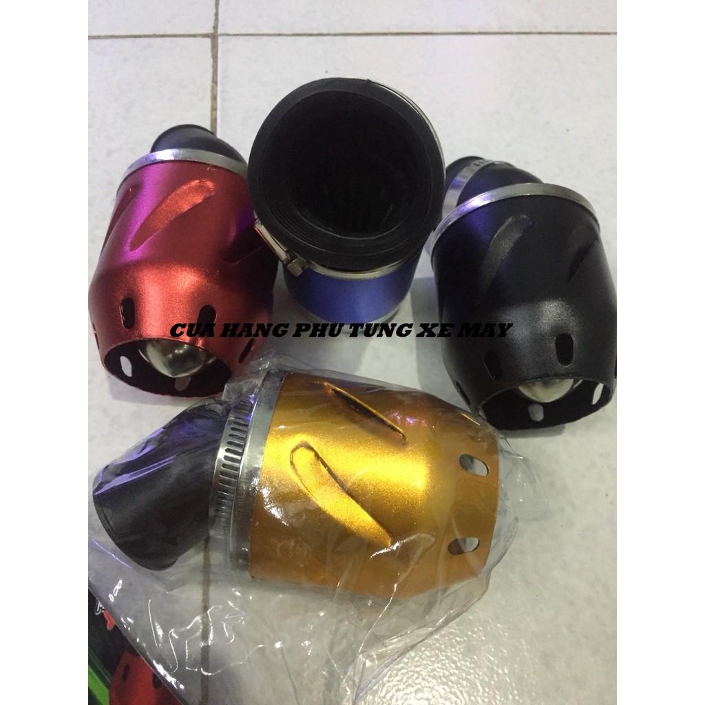 Pô e tăng tốc kiểu xoắn họng lớn gắn bình xăng bông mai