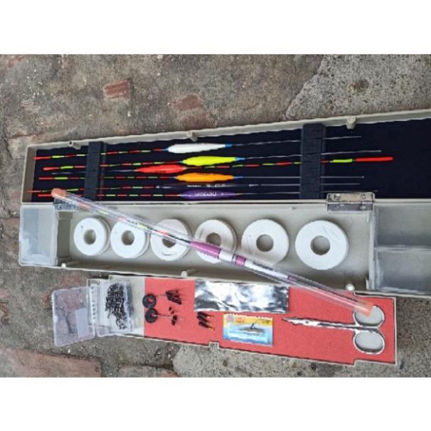 Sale to hot - Bộ hộp phao câu cá+ phụ kiện câu đài đầy đủ như hình - sale - xả hàng tồn