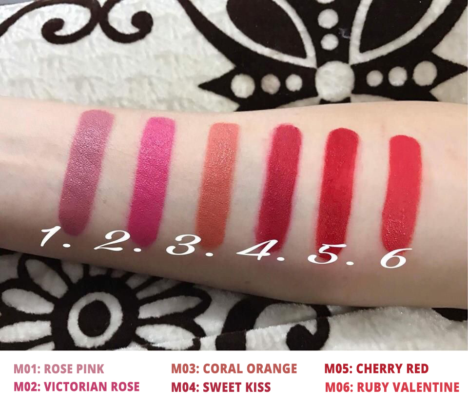 Riori Matte Lipstick Ruby Valentine M06