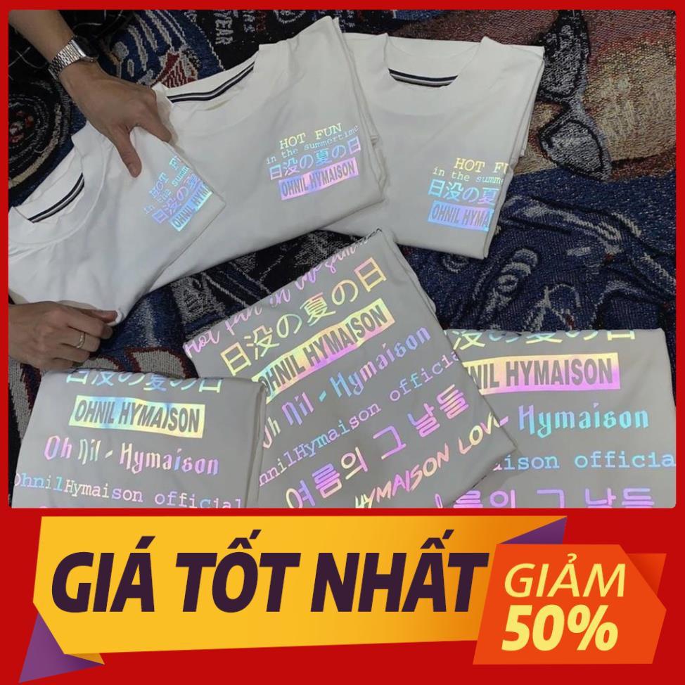 - Áo Thun OHNIL PHẢN QUANG Unisex (Chụp FLASH mới PHẢN QUANG)