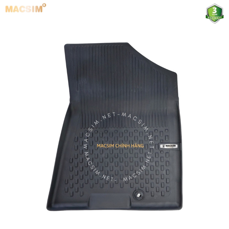 Thảm lót sàn ô tô nhựa TPE Silicon hyundai Tucson 2016- 2021 Black Nhãn hiệu Macsim