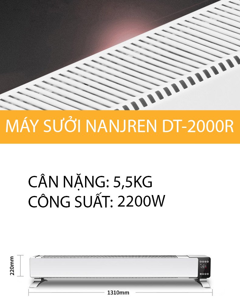 Máy Sưởi Điện Đa Năng TD - 2000RC Công Suất 2200W