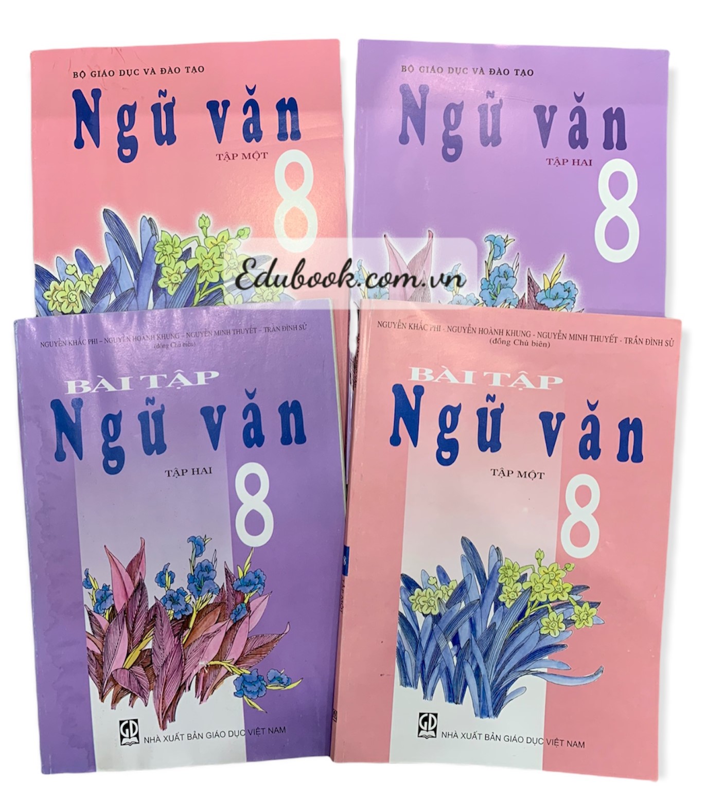 Combo Ngữ Văn + Bài Tập Ngữ Văn Lớp 8 Tập 1+ Tập 2 (4 cuốn)