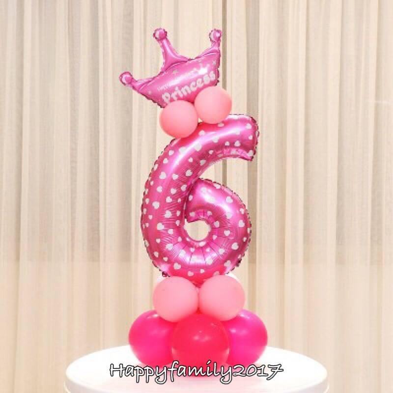 SET BONG BÓNG TRANG TRÍ SỐ CHẤM BI