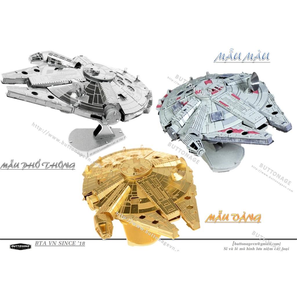Mô Hình Lắp Ráp 3d Phi Thuyền Millennium Falcon YT-1300