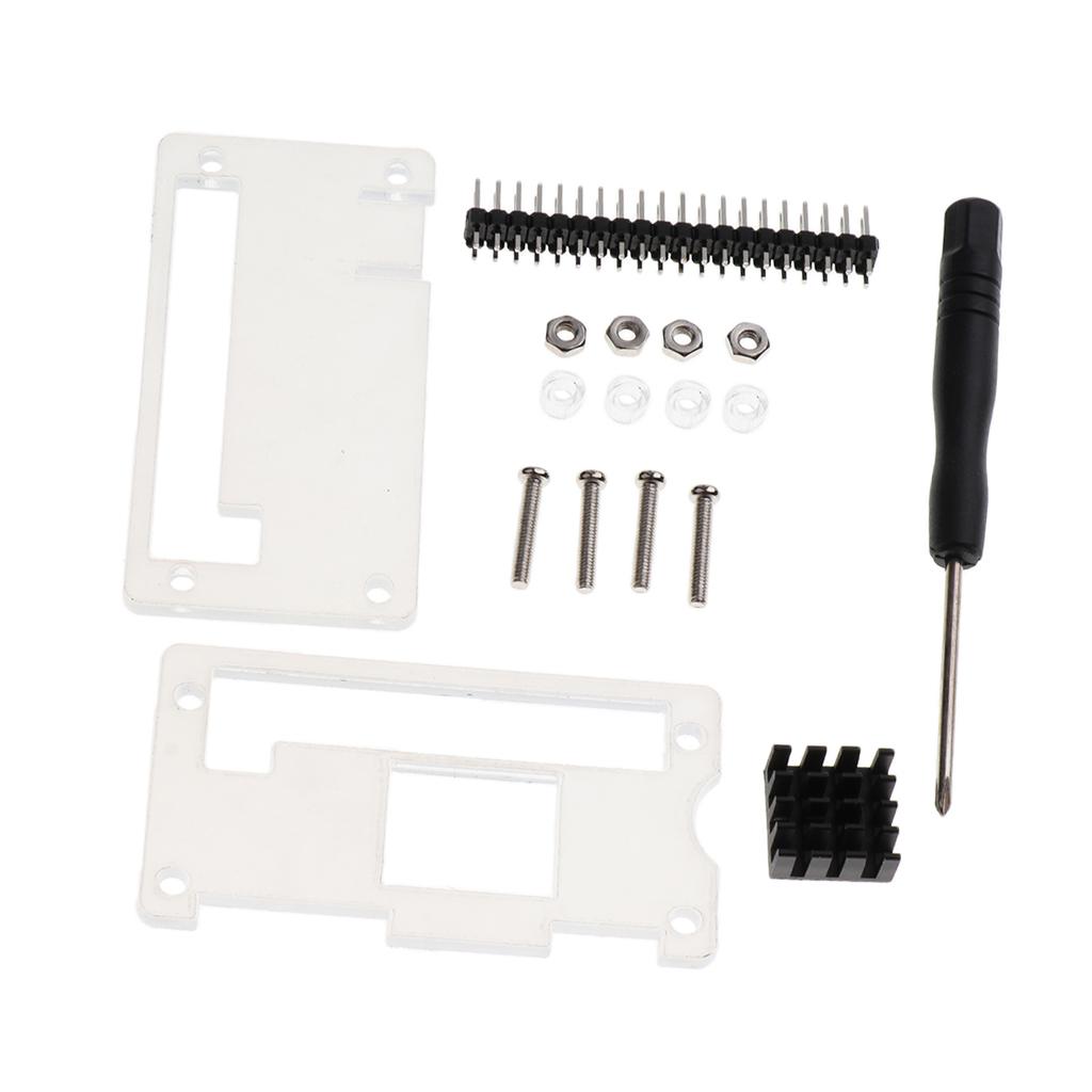 Vỏ Acrylic Vỏ Vỏ Bảo Vệ & Tản Nhiệt Cho Raspberry Pi ZERO #2