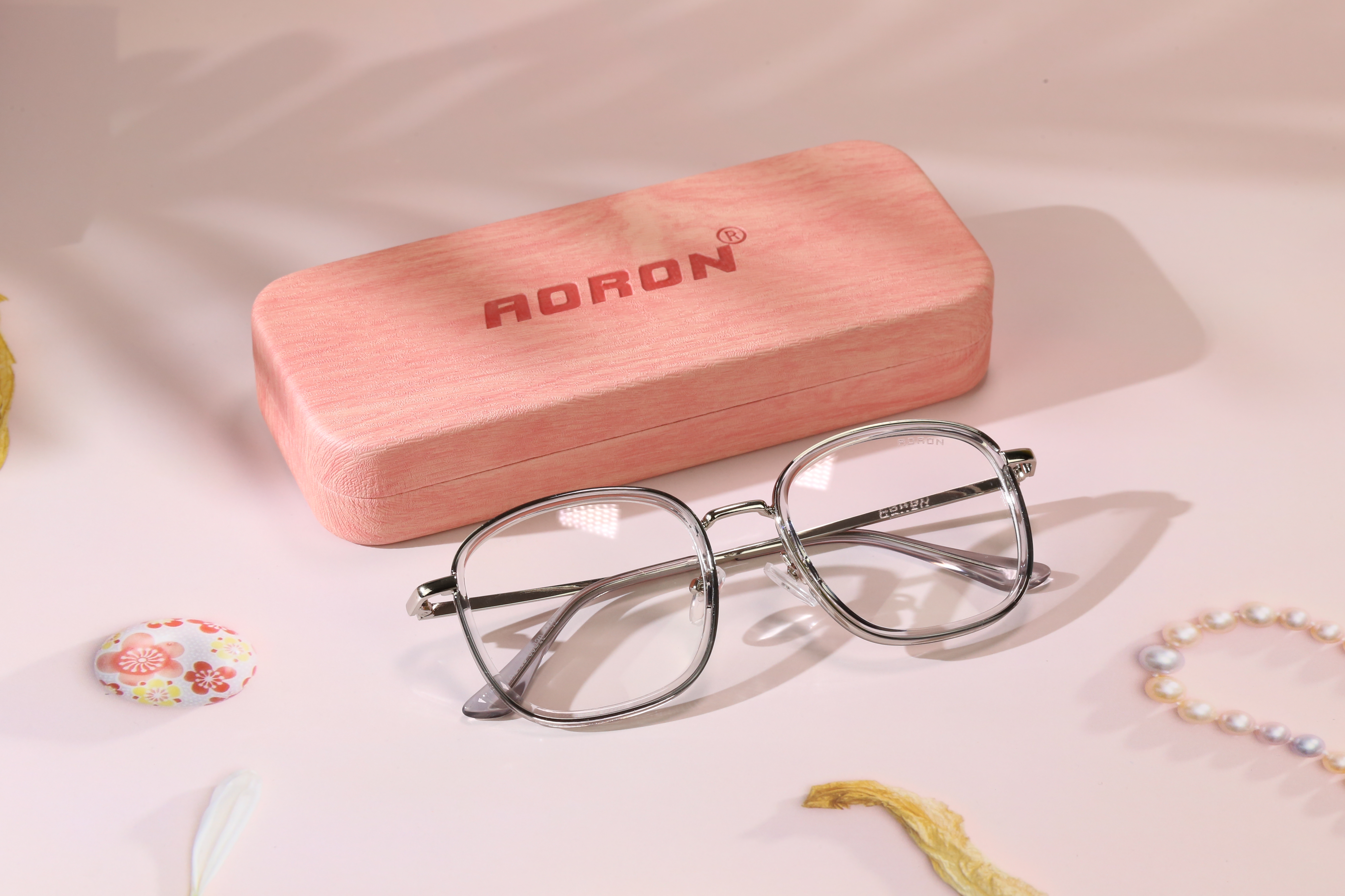 Gọng Kính Cận Aoron, Kính Giả Cận Nam Nữ, Mắt Kính Chống Ánh Sáng Xanh Gọng Kim Loại Siêu Nhẹ Phong Cách Hiện Đại, Năng Động - AK072
