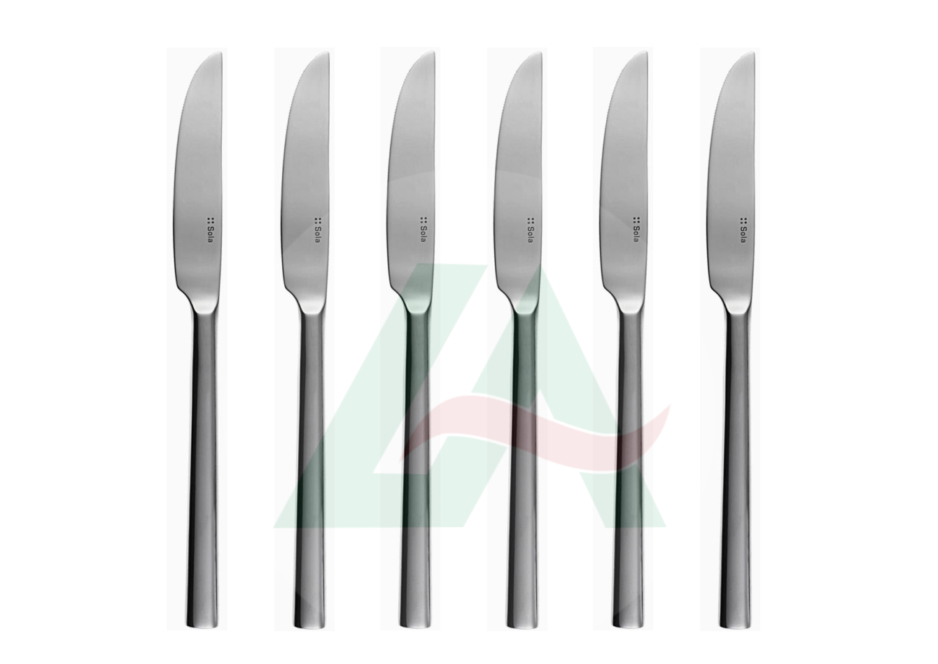 Bộ 6c Dao ăn 107002 - Inox 304 Stainless Steel 18/10 Đồ dùng bàn tiệc nhà hàng khách sạn cao cấp (Set of 6pcs Table knife SS18/10)