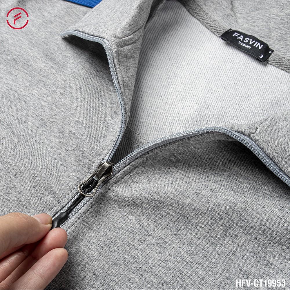 Bộ nỉ thể thao nam Fasvin CT953.HN chất cotton dày đanh đẹp.