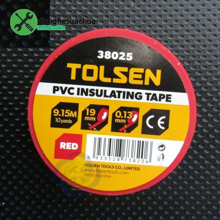 Băng keo điện trắng Tolsen 38024 dài 9.15M dày 0.13mm bảng 19mm