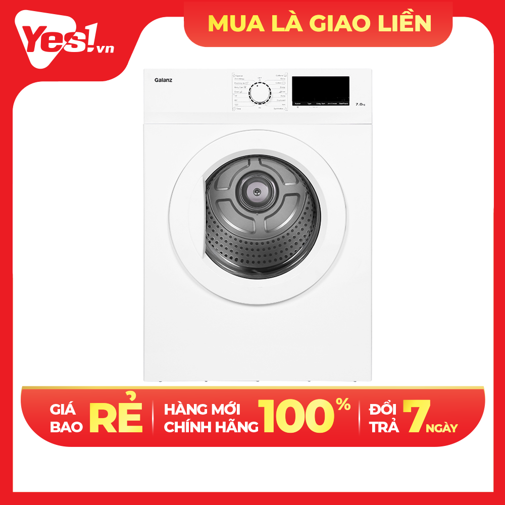 Máy Sấy Cửa Trước Galanz 7 Kg DV-70T5C(W) - Chỉ giao tại HCM