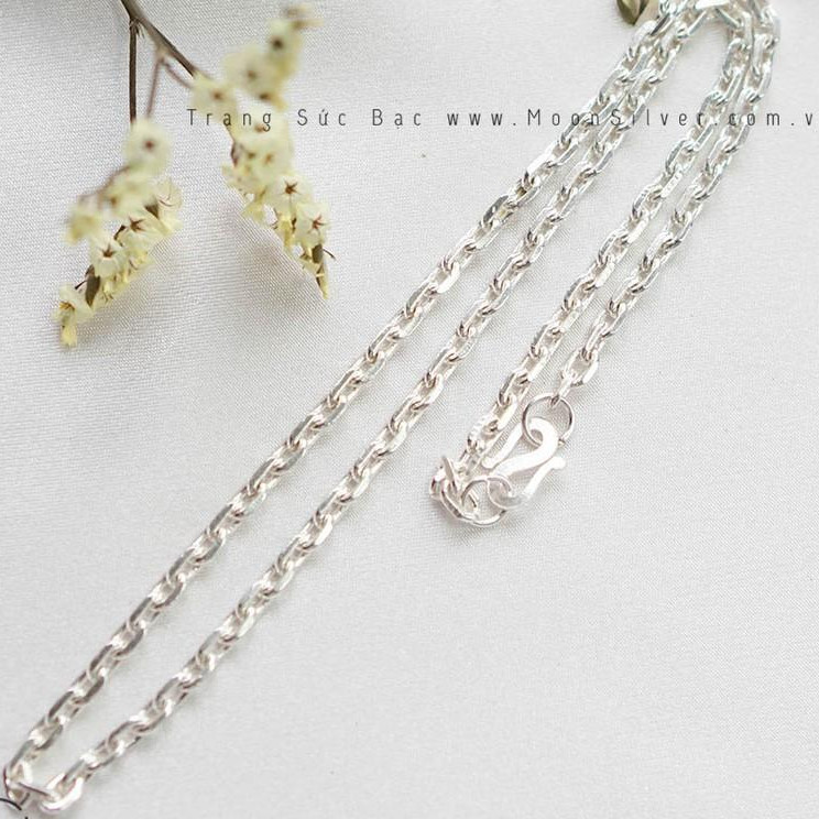 Dây chuyền bạc trẻ em móc xích 4-8 tuổi