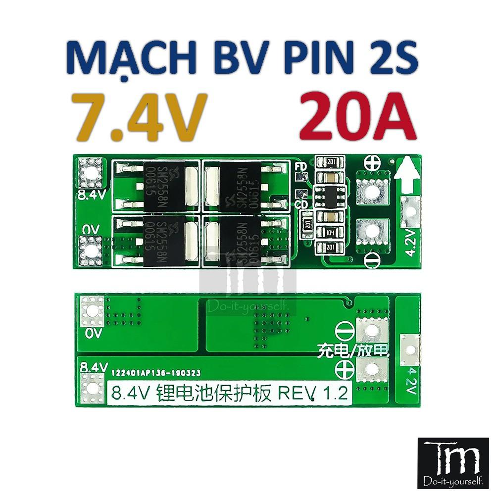 Mạch Bảo Vệ Pin 2S 7.4V 20A