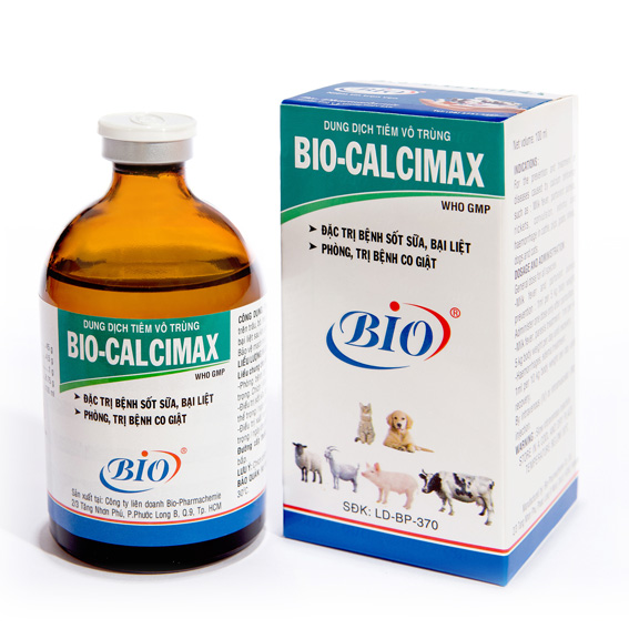 Dung dịch tiêm vô trùng BIO-CALCIMAX chuyên bệnh sốt sữa, bại liệt, phòng bệnh co giật