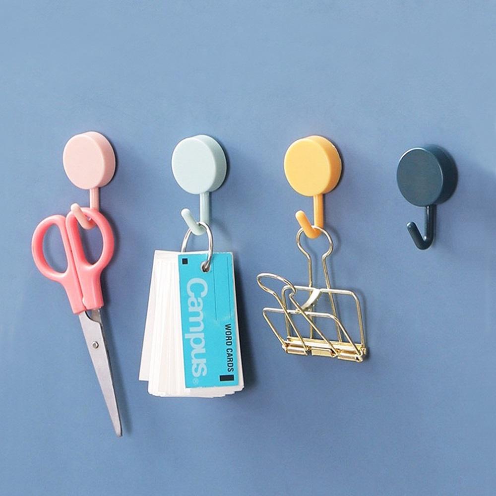 Móc Nhựa Tròn Dán Tường Treo Đồ Tiện Dụng