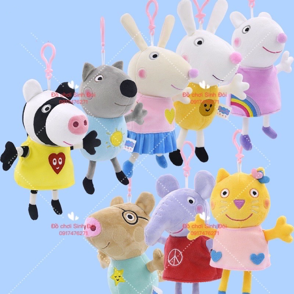 Đồ chơi thú bông những người bạn của gia đình heo - combo 8 con