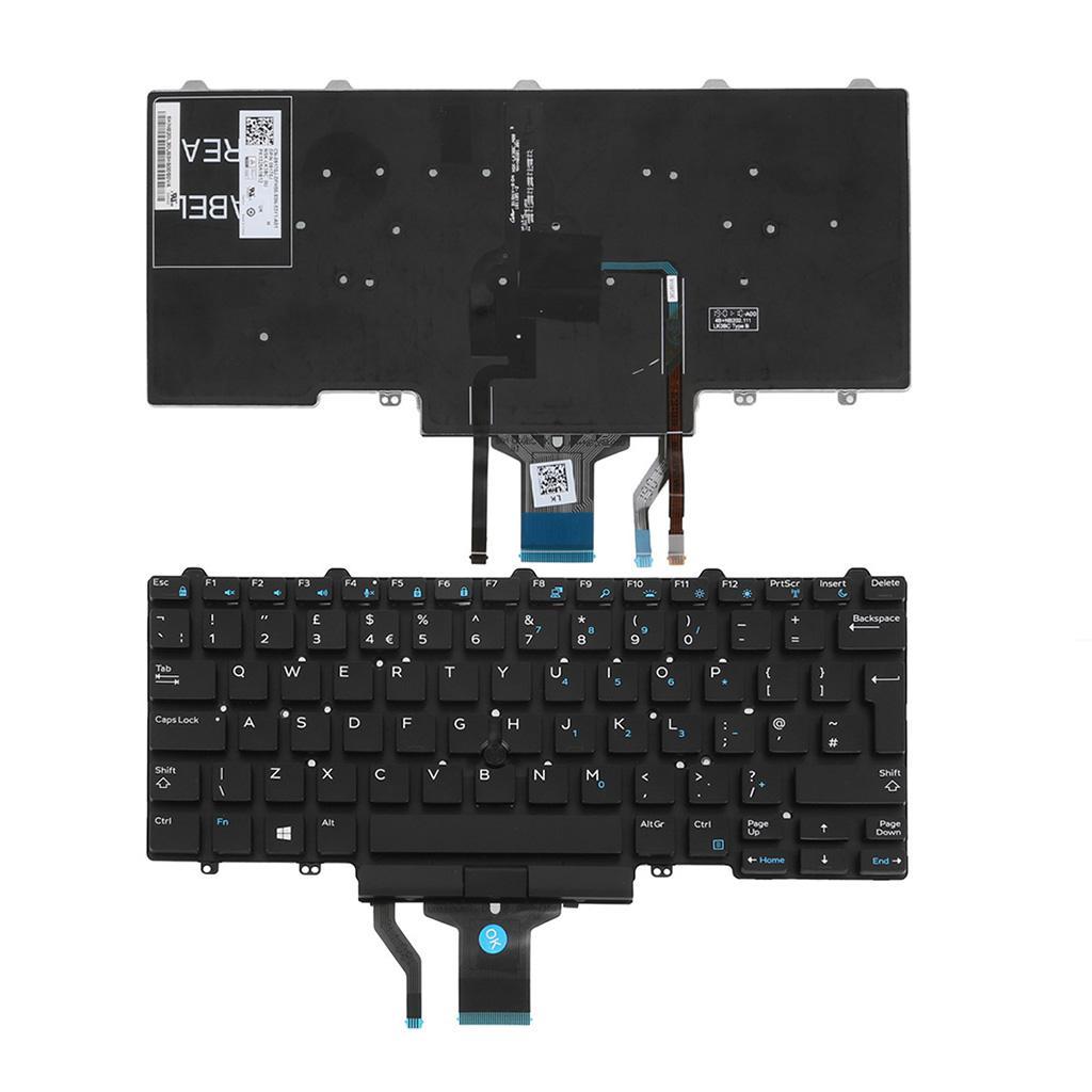 UK English Layout Laptop Keyboard Keypad Backlit Replace for DELL LATITUDE