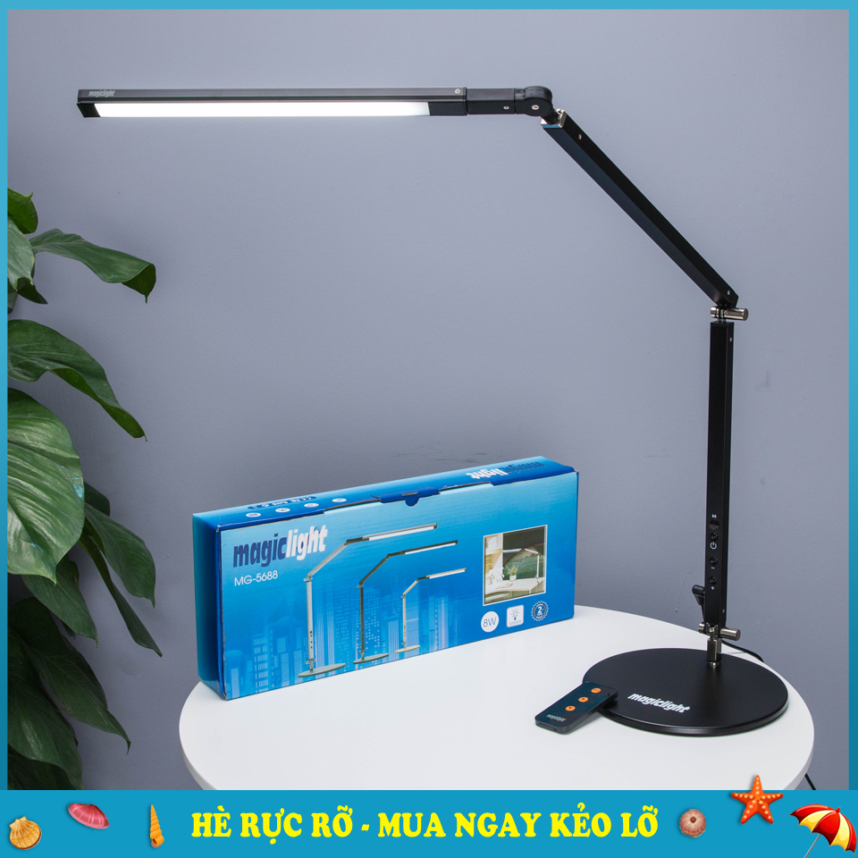 Đèn Bàn Đọc Sách Chống Cận Thị Cao Cấp Tặng Kẹp Bàn Magiclight - 5 Mức Ánh Sáng Phù Hợp Với Nhiều Nhu Cầu Sử Dụng - Tăng Khả Năng Sáng Tạo