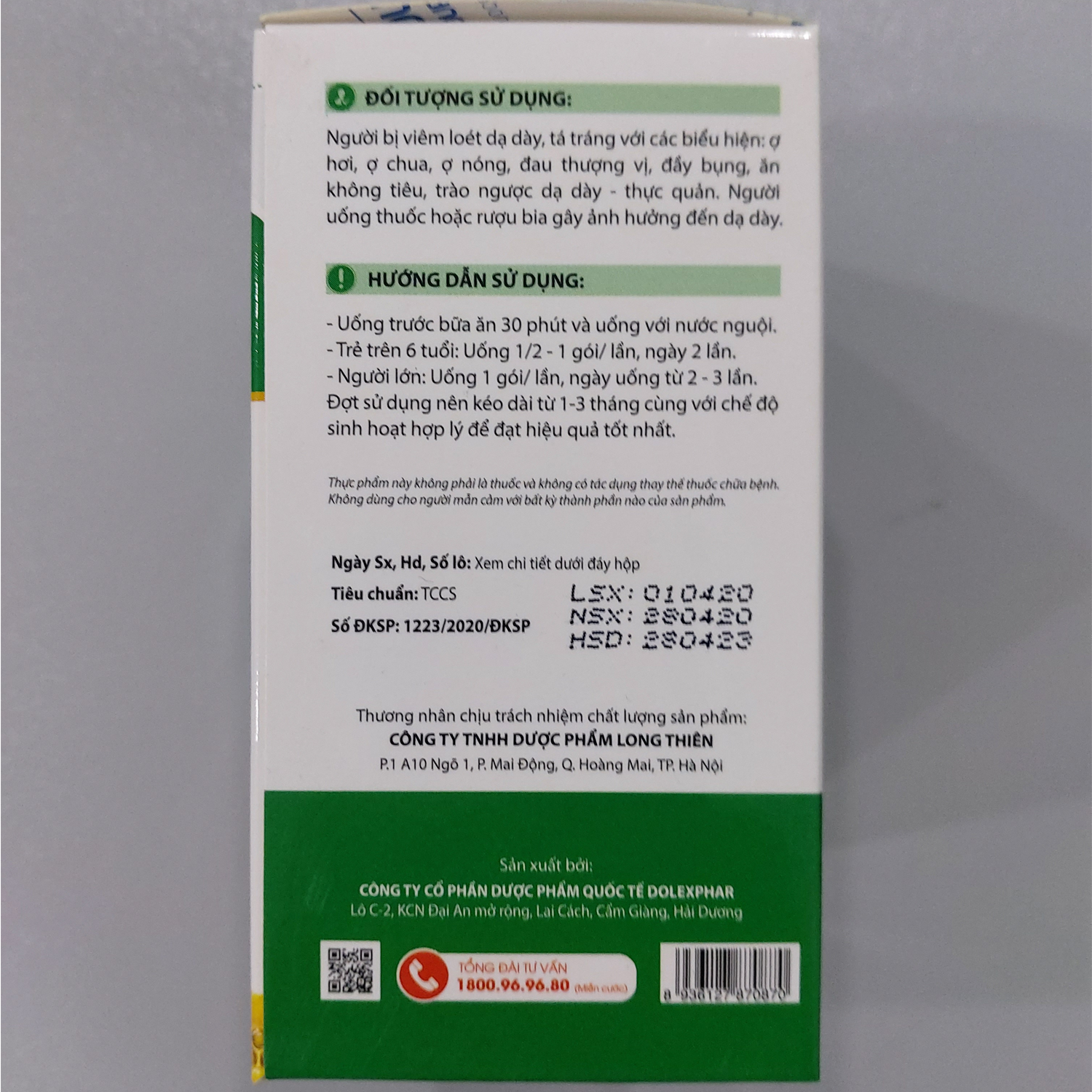 CỐM DẠ DÀY NGHỆ BÌNH VỊ GRANULES NANO Giảm Tình Trạng Viêm Loét Dạ Dày Tá Tràng, Đầy Hơi, Ợ Chua, Khó Tiêu