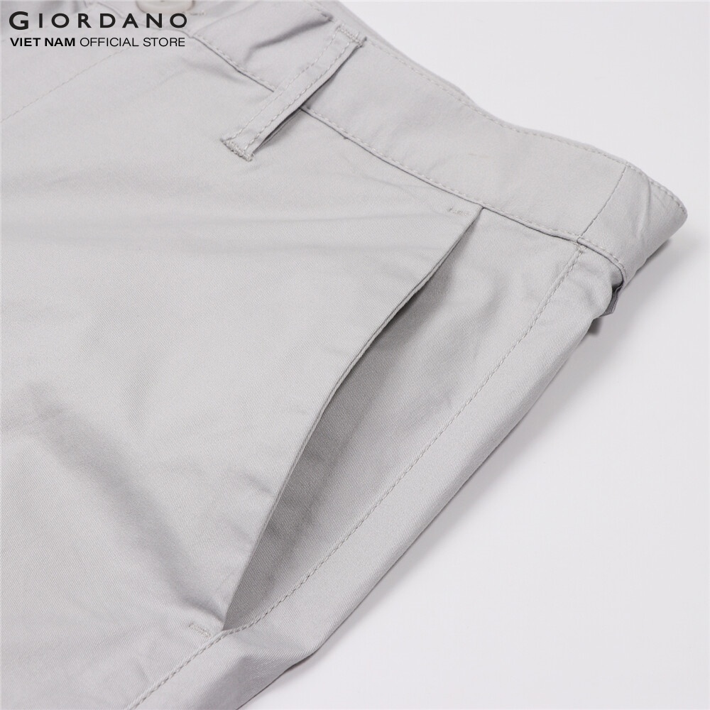 Quần Dài Kaki Nam Slim Tapered Giordano 01122002