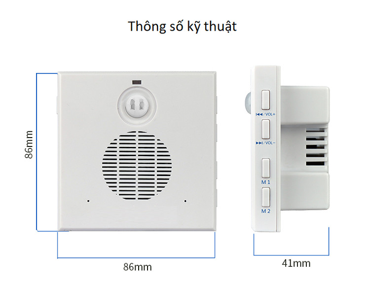 Thiết bị báo khách cảm biến hồng ngoại tự động phát hiện chuyển động thông minh WT 5001 (Tặng đèn led mini cắm cổng USB- MÀU ngẫu nhiên)