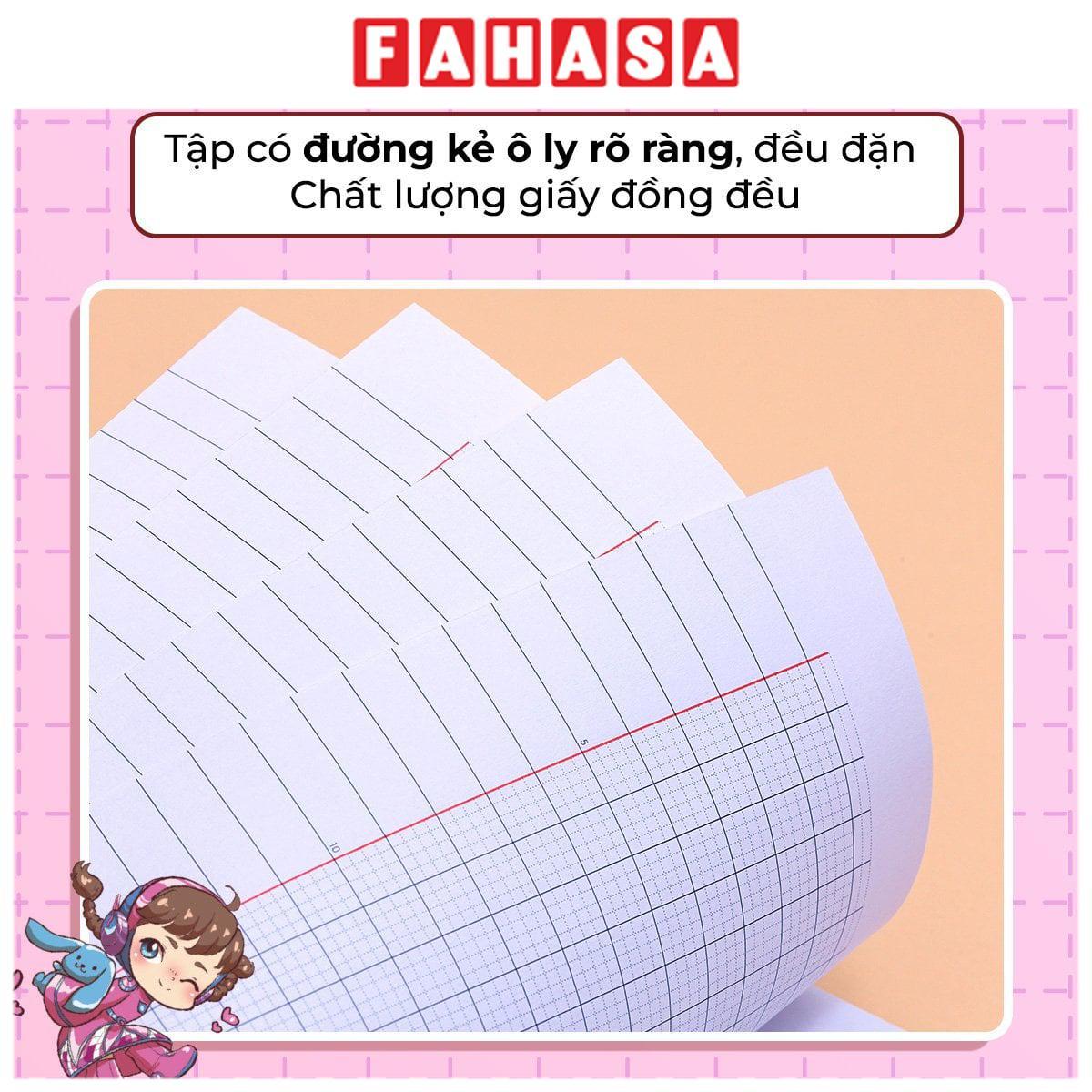 Tập Học Sinh Giấy Chống Lem - 4 Ô Ly Vuông - 96 Trang 120gsm - Thiên Long NB-121/AK - Nhân Vật Akooland Cici