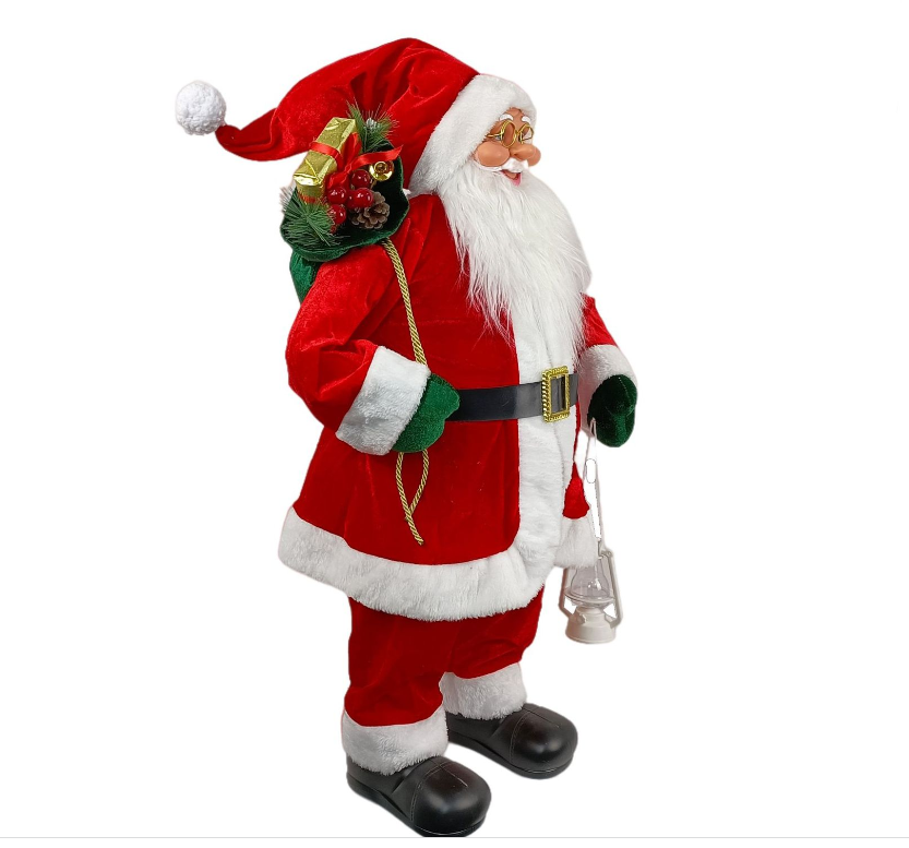 Ông Già Noel Đứng Cao 82cm MẪU Y Trang trí Cây Thông, Trang Trí Noel Giáng Sinh