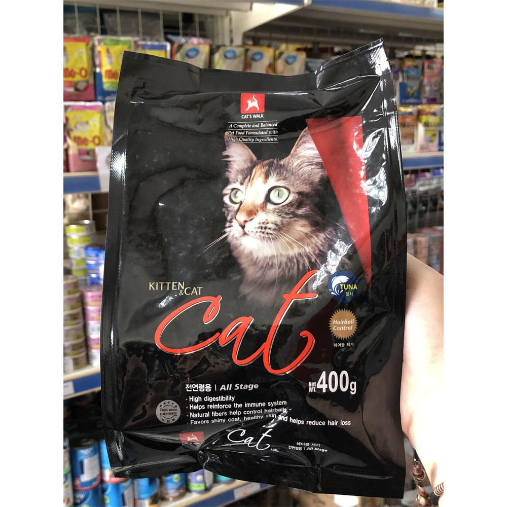 Hạt Thức Ăn Cho Mèo Mọi Lứa Tuổi Cat's Walk Hàn Quốc 400g - YonaPetshop