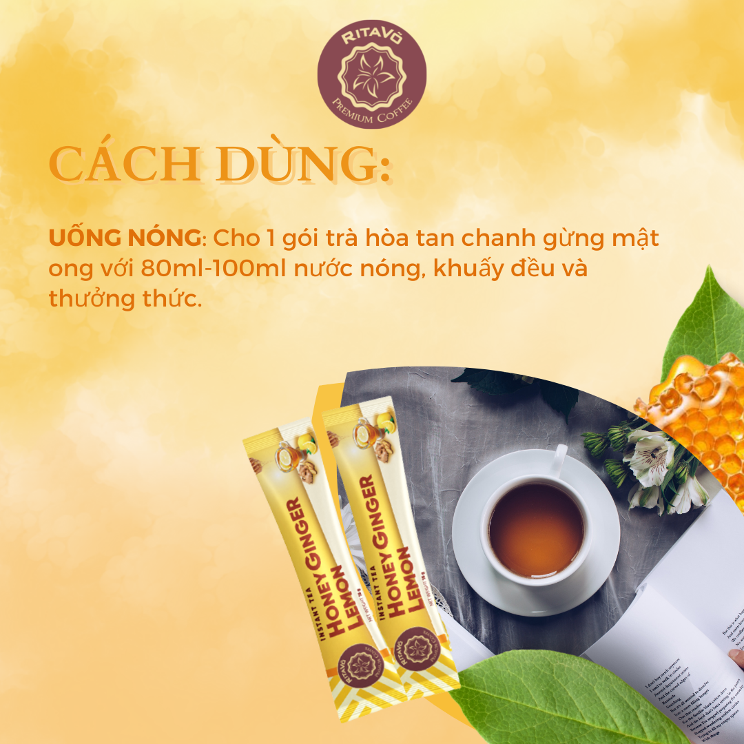 Trà hoà tan Rita Võ Chanh gừng mật ong [12góix18g]