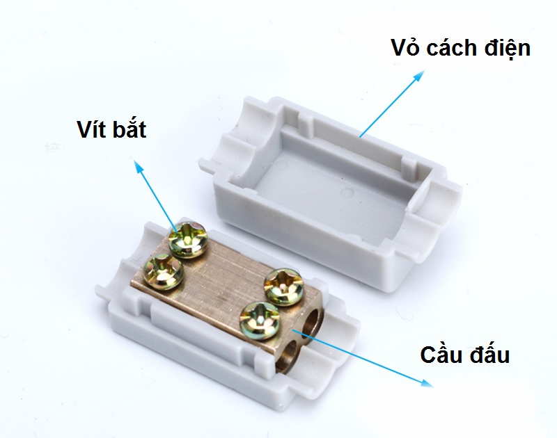 Combo 5 Cầu Nối Dây Điện Thẳng Chữ I 1 - 6mm2 Chia Nhánh I-1-6