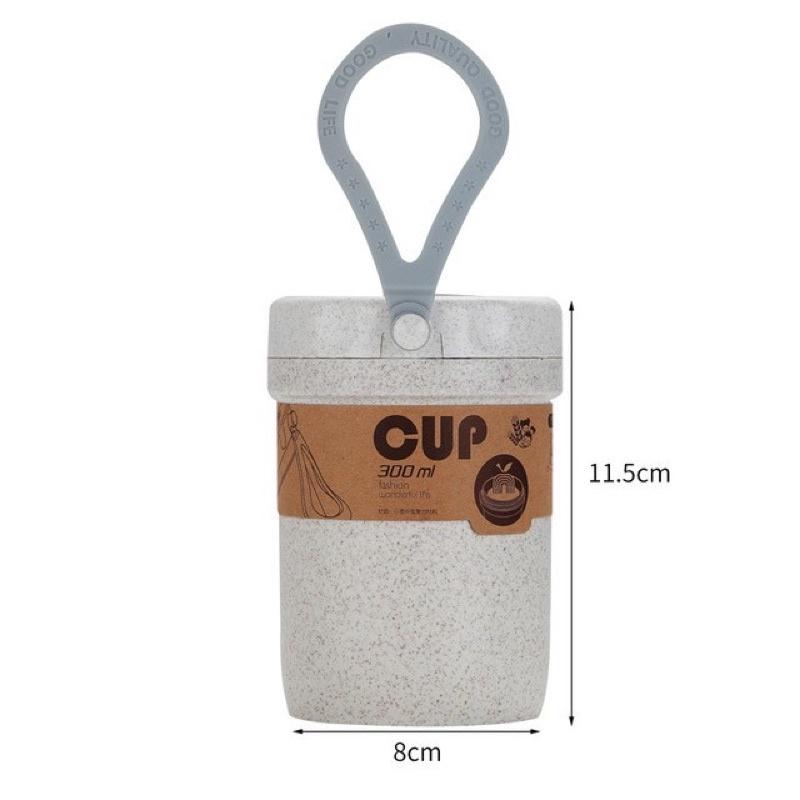 Cốc Giữ Nhiệt Lúa Mạch ANHOME, Cốc Đựng Cháo - Súp Kèm Muỗng Tiện Lợi