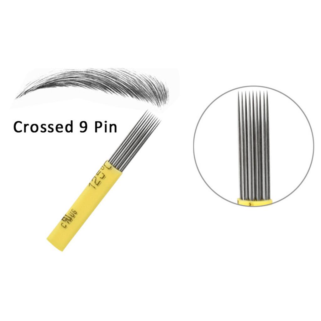 50pcs Professional Sterile  Disposable 3D Makeup Needles M2