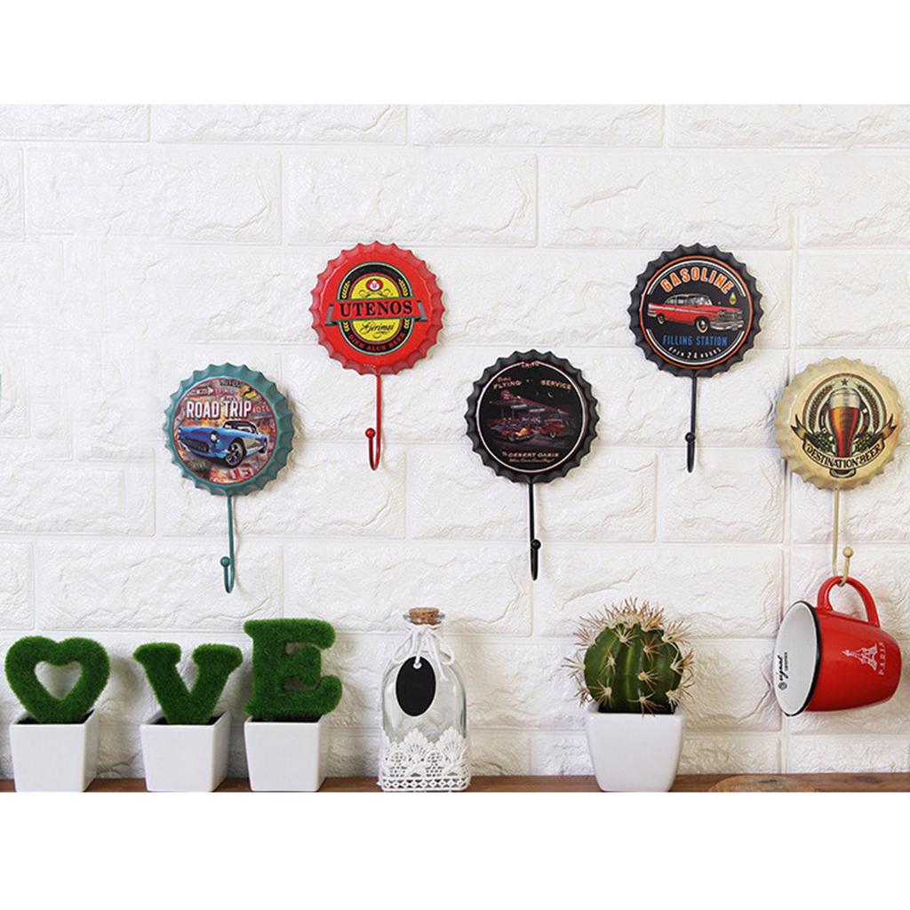 Vintage Style Heavy Duty Wall Hooks Metal Coat Towel Hat Key Hooks Hanger A