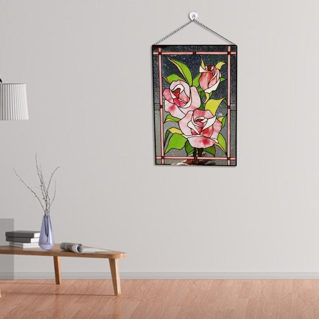 2x Stained  Rectangular Window Panel