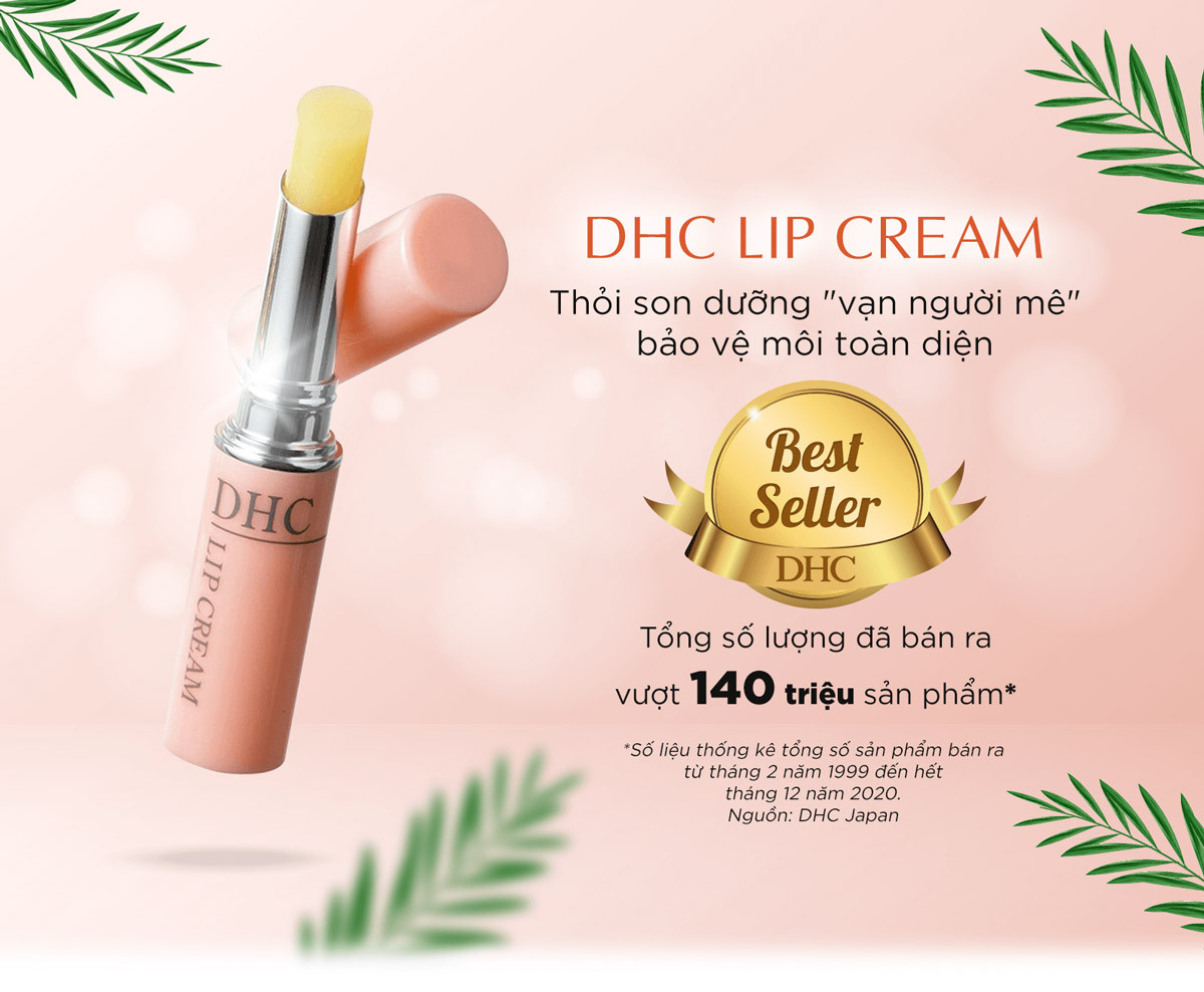 Son Dưỡng Ẩm Môi Mềm Mại DHC Lip Cream 1.5g