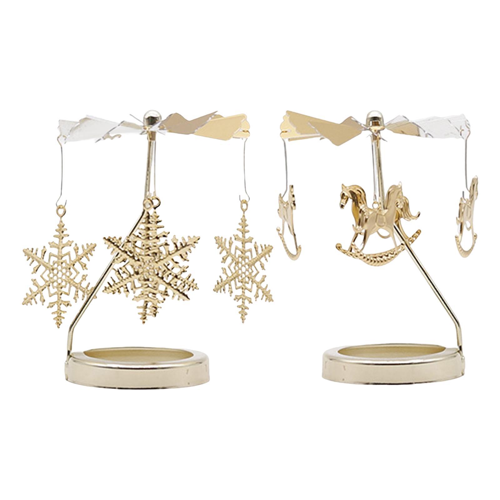 Tea Light Candle Holder Candle Ornament Rotating