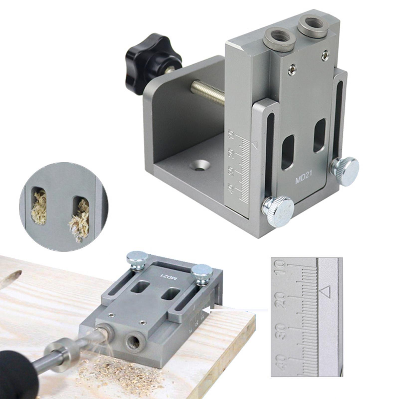 Hole Doweling Jig Adjustable Puncher Locator Hole Locator for Woodwork