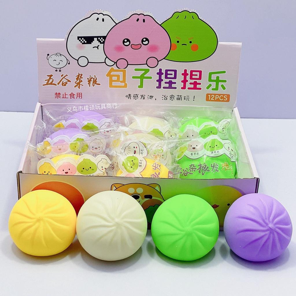 ĐỒ CHƠI BÁNH BAO SQUISHY GIÚP GIẢM STRESS CỰC ĐÃ/ BÁNH BAO BÓP BÓP